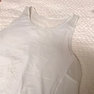 White Lululemon Sculpt Tank